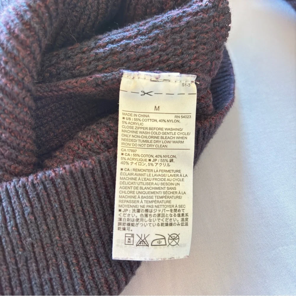 Banana Republic Men's Dark Gray Zip-Up Sweater